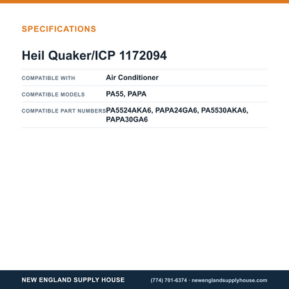 Heil Quaker/ICP 1172094 Air Conditioner Run Capacitor specifications — New England Supply House [NESH-SPECTABLE-V1]