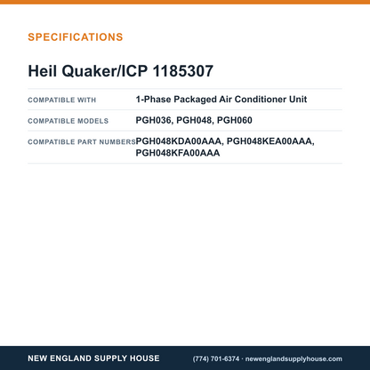 Heil Quaker/ICP 1185307 Air Conditioner Run Capacitor specifications — New England Supply House [NESH-SPECTABLE-V1]