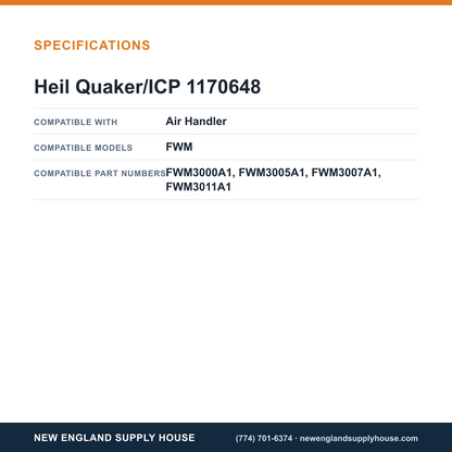 Heil Quaker/ICP 1170648 Air Handler Run Capacitor specifications — New England Supply House [NESH-SPECTABLE-V1]