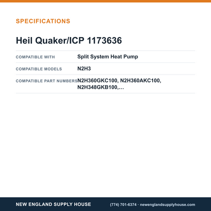 Heil Quaker/ICP 1173636 Heat Pump Defrost Control Board specifications — New England Supply House [NESH-SPECTABLE-V1]
