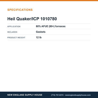 Heil Quaker/ICP 1010780 Blower Vent Inducer Assembly specifications — New England Supply House [NESH-SPECTABLE-V1]