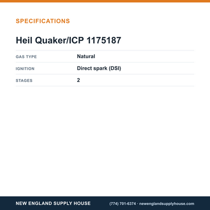 Heil Quaker/ICP 1175187 Two-Stage Valve specifications — New England Supply House [NESH-SPECTABLE-V1]