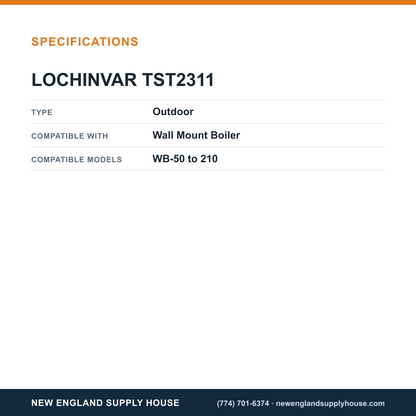 Lochinvar TST2311 Boiler Air Sensor specifications — New England Supply House [NESH-SPECTABLE-V1]