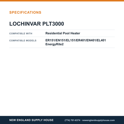 Lochinvar PLT3000 Pool Heater Hot Surface Igniter specifications — New England Supply House [NESH-SPECTABLE-V1]
