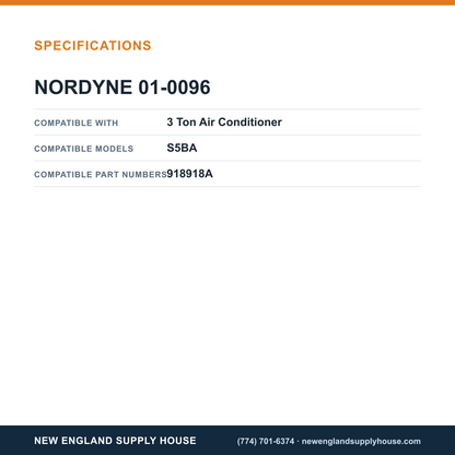 Nordyne 01-0096 Air Conditioner Capacitor specifications — New England Supply House [NESH-SPECTABLE-V1]