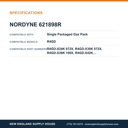 Nordyne 621898R Air Conditioner Relay specifications — New England Supply House [NESH-SPECTABLE-V1]