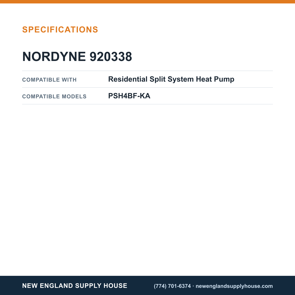 Nordyne 920338 Heat Pump Defrost Control Board specifications — New England Supply House [NESH-SPECTABLE-V1]