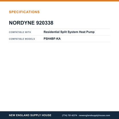 Nordyne 920338 Heat Pump Defrost Control Board specifications — New England Supply House [NESH-SPECTABLE-V1]