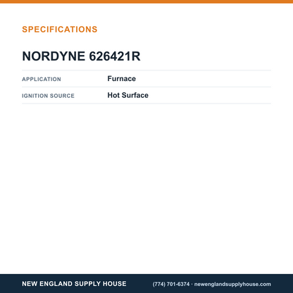 Nordyne 626421R Ignition Control Module specifications — New England Supply House [NESH-SPECTABLE-V1]