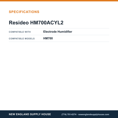 Resideo - Honeywell Home HM700ACYL2 HumidiFier Canister specifications — New England Supply House [NESH-SPECTABLE-V1]