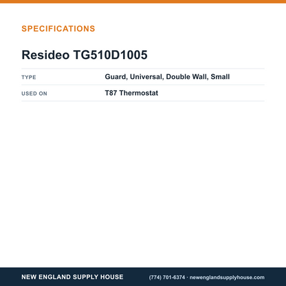 Resideo - Honeywell Home TG510D1005 Thermostat Guard specifications — New England Supply House [NESH-SPECTABLE-V1]