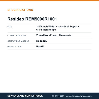 Resideo - Honeywell Home REM5000R1001 Thermostat Portable Comfort Control specifications — New England Supply House [NESH-SPECTABLE-V1]