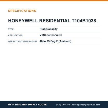 Resideo - Honeywell Home T104B1038 Thermostatic Radiator Valve Actuator specifications — New England Supply House [NESH-SPECTABLE-V1]