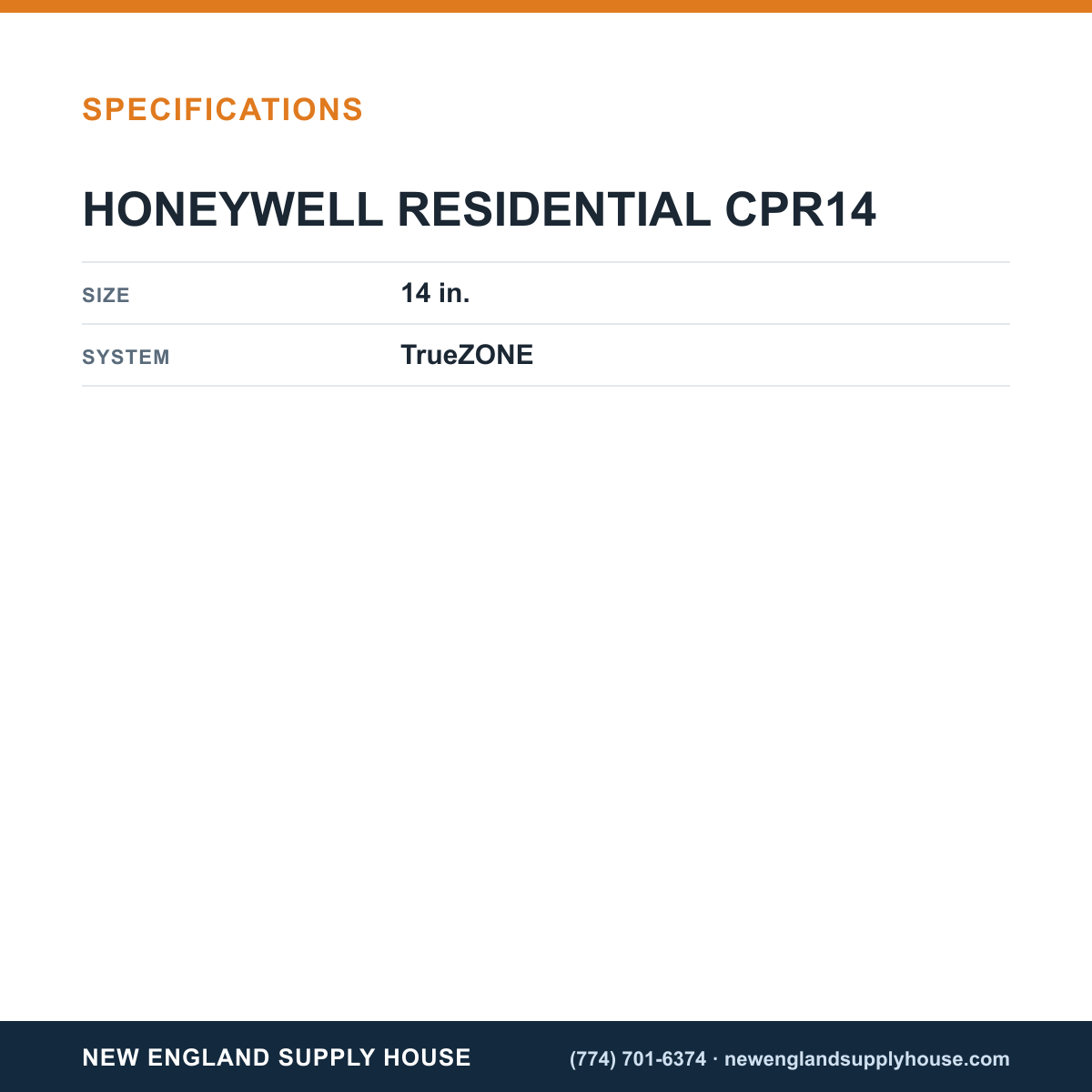 Resideo - Honeywell Home CPR14 Bypass Regulator specifications — New England Supply House [NESH-SPECTABLE-V1]