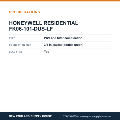 Resideo - Honeywell Home FK06-101-DUS-LF Pressure Reducing Valve specifications — New England Supply House [NESH-SPECTABLE-V1]
