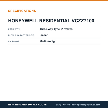 Resideo - Honeywell Home VCZZ7100 Replacement Cartridge specifications — New England Supply House [NESH-SPECTABLE-V1]