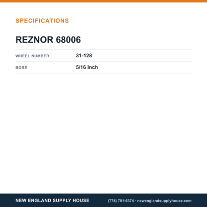 Reznor 68006 Wheel Hub specifications — New England Supply House [NESH-SPECTABLE-V1]