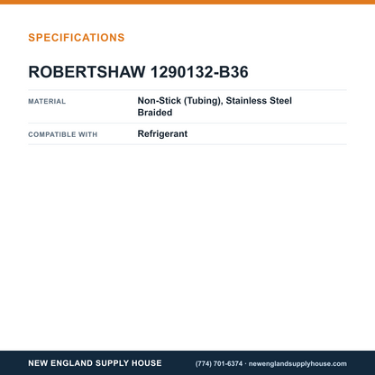 Robertshaw 1290132-B36 Refrigerant Hose specifications — New England Supply House [NESH-SPECTABLE-V1]