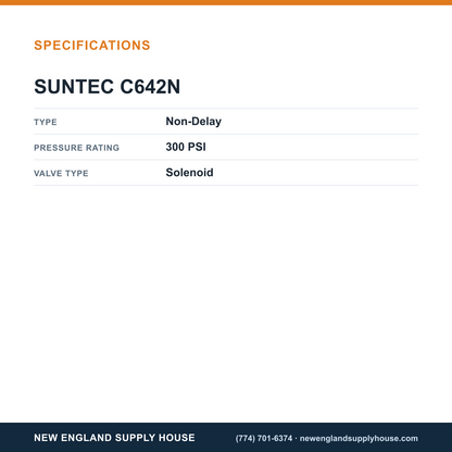 SunTec C642N Shutoff Valve Burner Mount specifications — New England Supply House [NESH-SPECTABLE-V1]