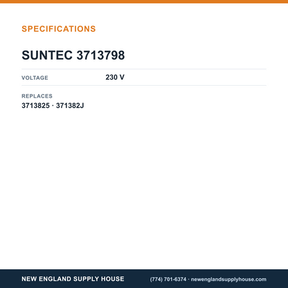 SunTec 3713798 230V Solenoid Coil specifications — New England Supply House [NESH-SPECTABLE-V1]