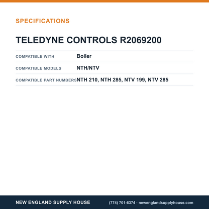 Teledyne Laars R2069200 Boiler Flame Sensor specifications — New England Supply House [NESH-SPECTABLE-V1]
