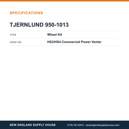Tjernlund 950-1013 Power Venter Wheel Kit specifications — New England Supply House [NESH-SPECTABLE-V1]