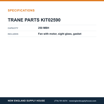 Trane KIT02590 Combustion Air Blower specifications — New England Supply House [NESH-SPECTABLE-V1]