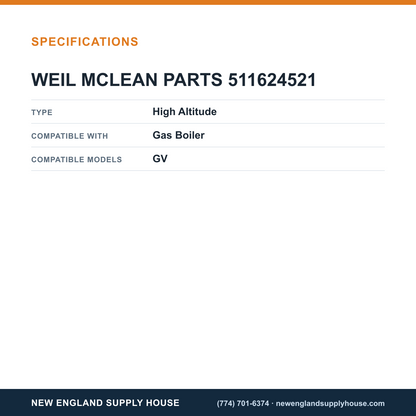 Weil Mclain 511624521 Gas Boiler Air Pressure Switch specifications — New England Supply House [NESH-SPECTABLE-V1]