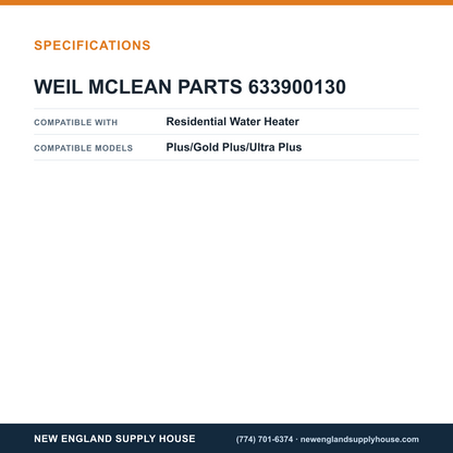 Weil Mclain 633900130 Water Heater Thermostat Kit specifications — New England Supply House [NESH-SPECTABLE-V1]