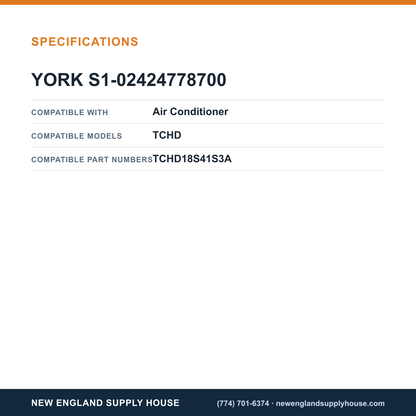 York Parts S1-02424778700 Air Conditioner Dual Run Capacitor specifications — New England Supply House [NESH-SPECTABLE-V1]