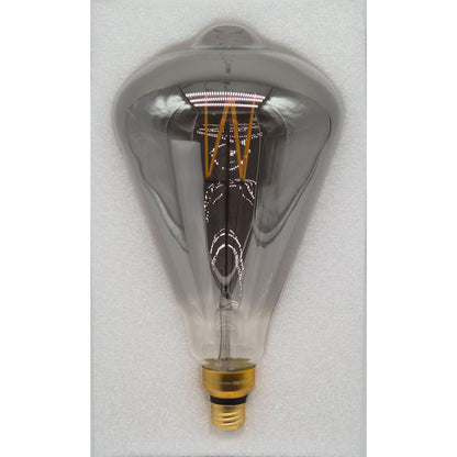 Vintage Oversized LED Edison Bulbs 40W Equivalent, Decorative Dimmable LED M-Type Filaments Bulbs with Smoke Glass, 2200K Warm White, E26 Base, 7W, 350LM, ST164