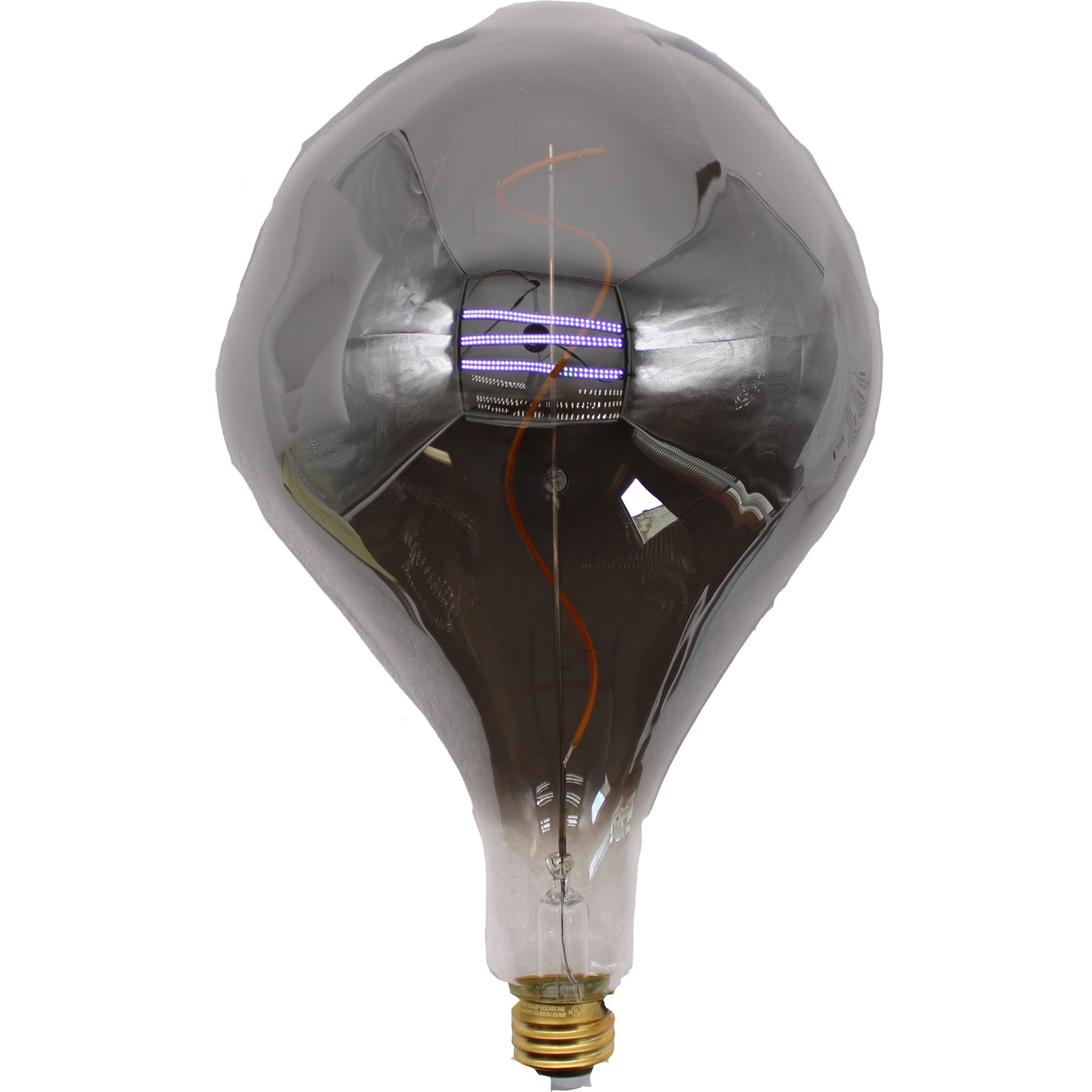 A165S Oversized Vintage LED Edison Bulb, Smoke Decorative E26 Dimmable 7W, 350 Lumens, Warm White 2200K, 1 Pack