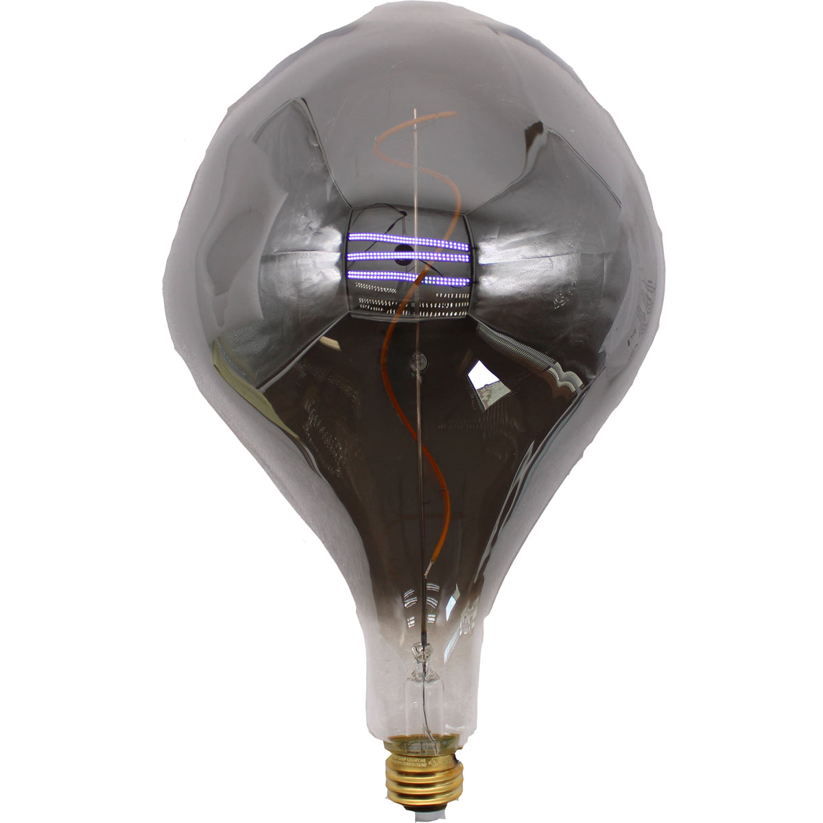 A165S Oversized Vintage LED Edison Bulb, Smoke Decorative E26 Dimmable 7W, 350 Lumens, Warm White 2200K, 1 Pack