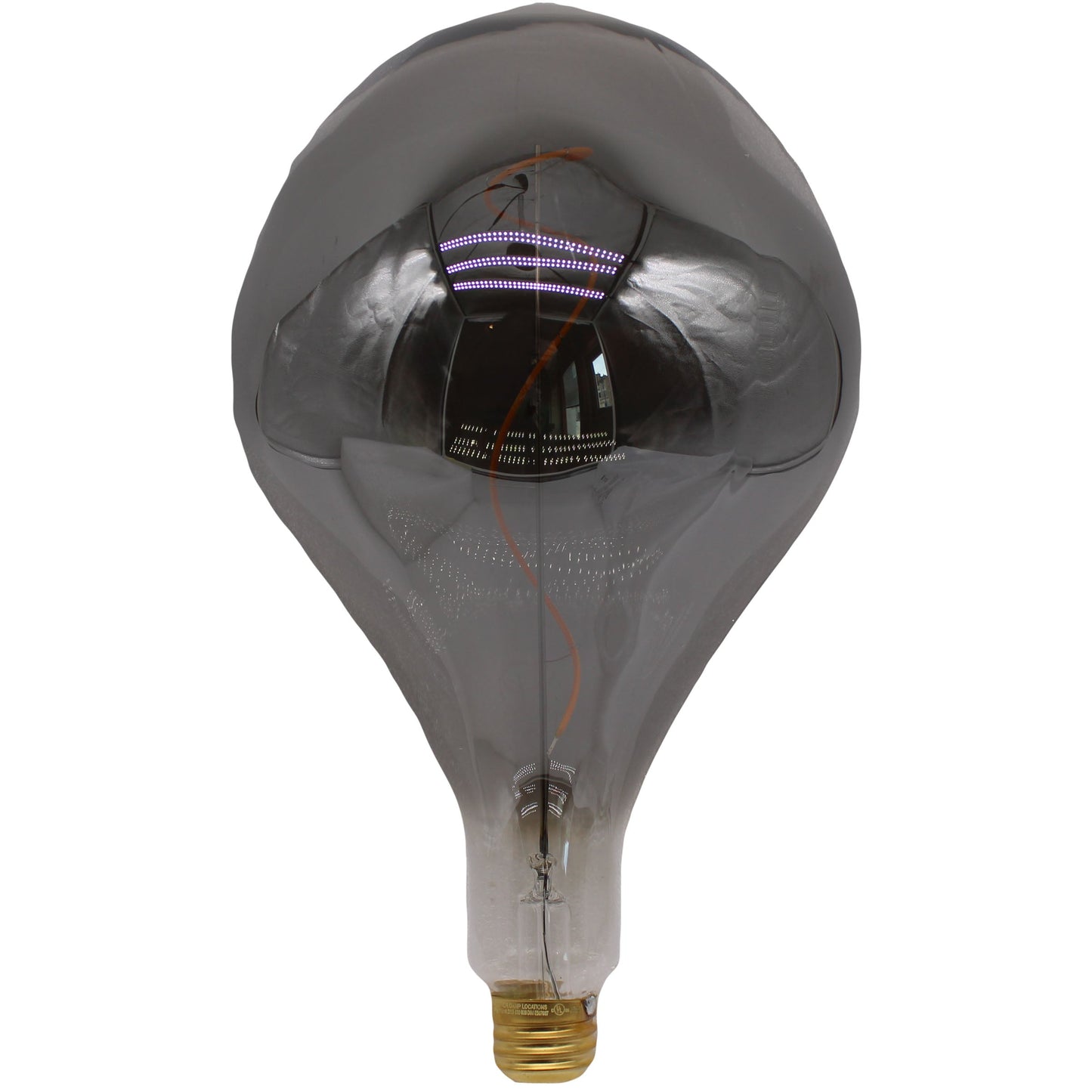 A165S Oversized Vintage LED Edison Bulb, Smoke Decorative E26 Dimmable 7W, 350 Lumens, Warm White 2200K, 1 Pack