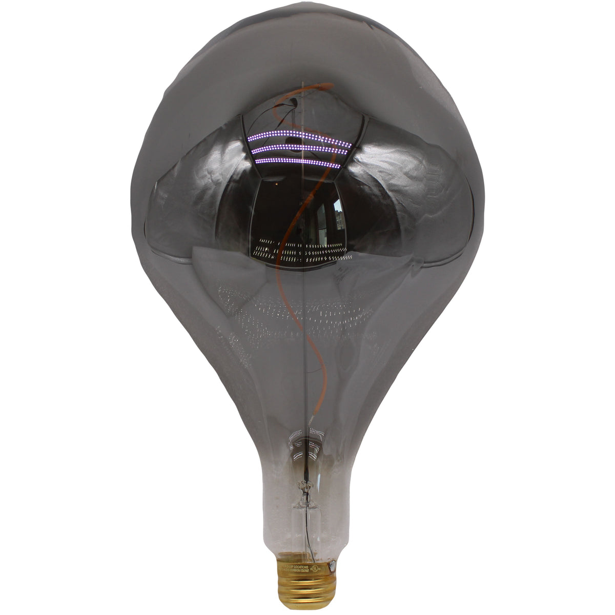 A165S Oversized Vintage LED Edison Bulb, Smoke Decorative E26 Dimmable 7W, 350 Lumens, Warm White 2200K, 1 Pack