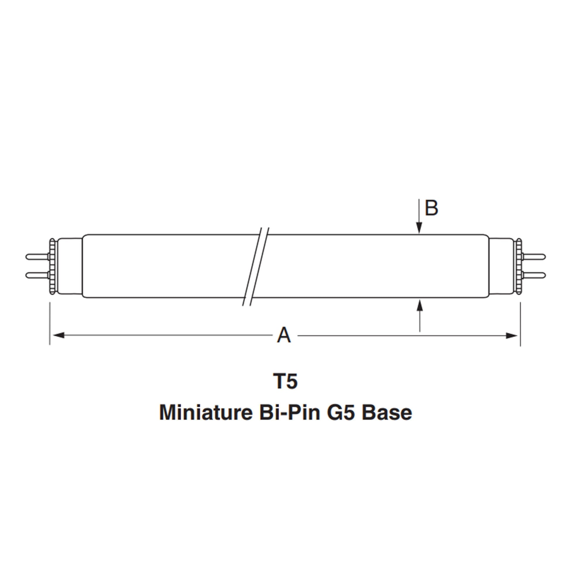Ushio America G16T5 3000311 Low Pressure Mercury Arc UV Lamp, T5 16W, G5 Base, 287.0mm, 253.7nm UV-C