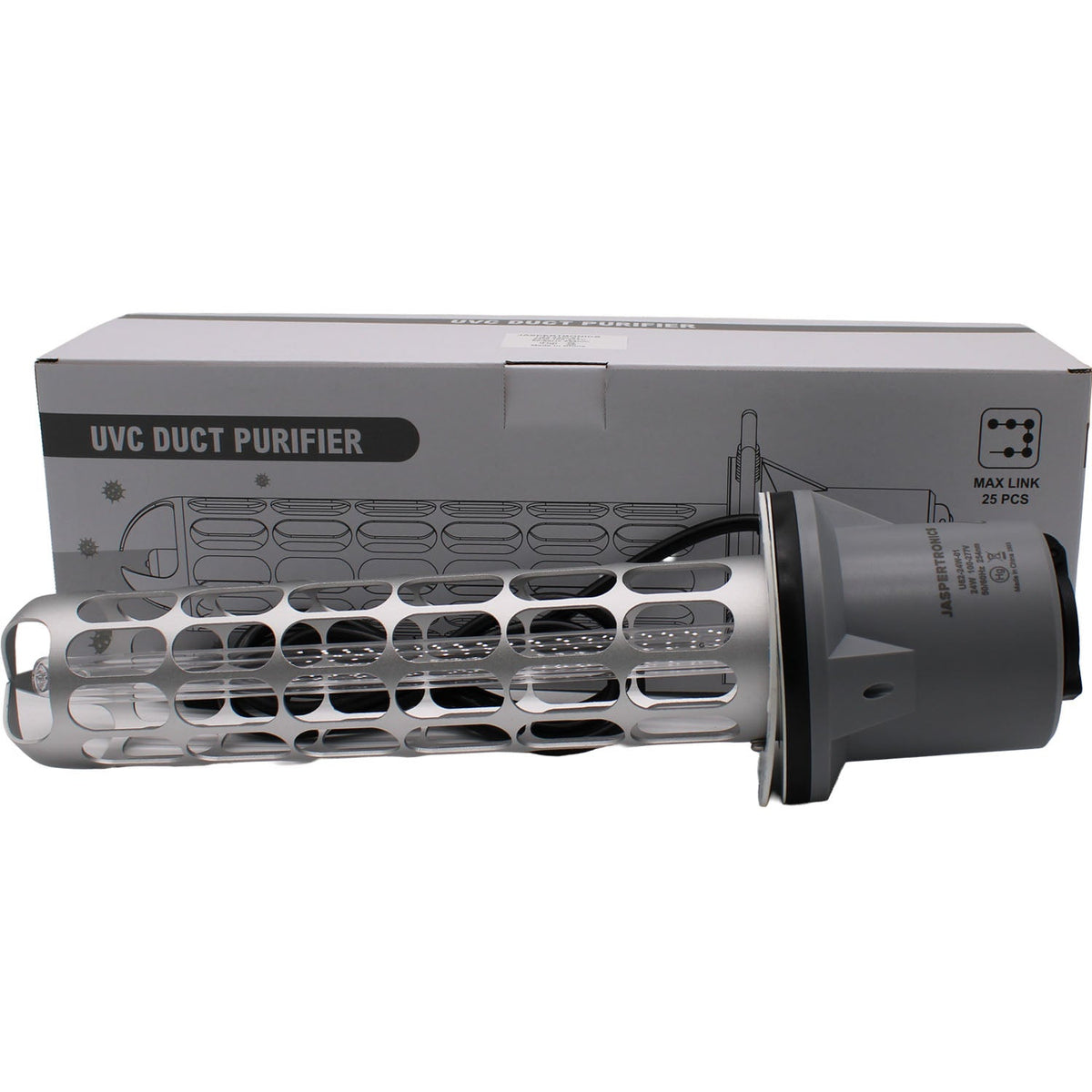 24W 254nm Germicidal U62 UVC HVAC Purification Lamp with Duct Disinfection
