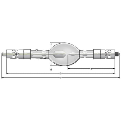 Philips LTI XDC-7000C 7000W Digital Cinema Xenon Lamp for Christie Cinema Projectors