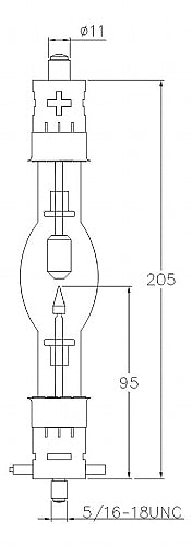 ASL XM1000HS/G 1000W Digital Cinema Xenon Lamp for Cinema Projectors, FollowSpots, & Searchlights
